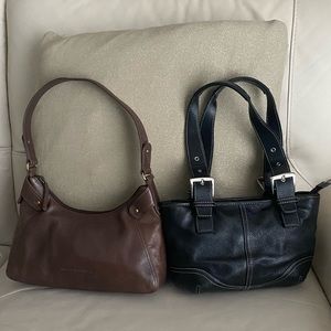 2 Genuine Leather Bags Bundle